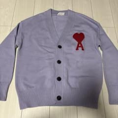 ami ラベンダーカーディガン ハート刺繍のサムネイル