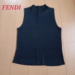 ゆっこ様専用 FENDI フェンディ ハイネックノースリーブニット - メルカリ