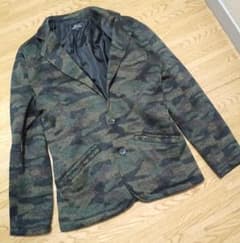 o*g様 MEN'S BIGI メンズビギ 迷彩柄 ニットジャケット Mのサムネイル