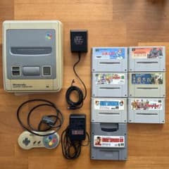 ジャンク品】 スーパーファミコン 本体 カセット7本 - メルカリ