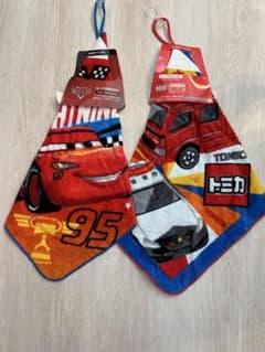 【新品・未使用】ループタオル 2枚セット　トミカ　カーズのサムネイル