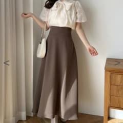 【新品】NICE CLAUP  マイナス5キロスカート モカのサムネイル