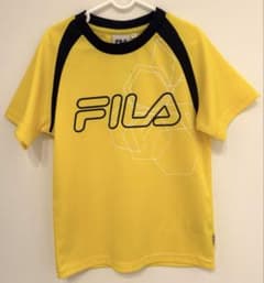 【新品】FILA Tシャツ イエロー 130 吸汗速乾のサムネイル
