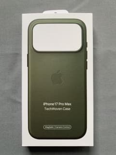 純正品iPhone 17ProMax テックウーブンケース新品グリーン - メルカリ