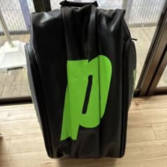 Prince ラケットバッグ 12本ブラック×ライムグリーンのサムネイル