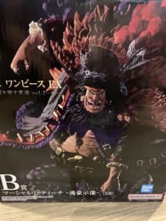 ワンピース　1番くじ　黒ひげ　ティーチ　フィギュア　タオルのサムネイル