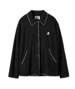 REST&RECREATION ユニセックス ステッチジャケット 黒のサムネイル