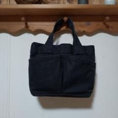 無印良品　ミニトートバッグ ブラックのサムネイル
