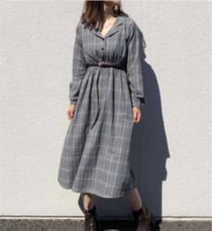 ワンピース ロング ストライプ　チェックのサムネイル