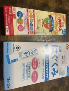 明治らくらくキューブ　森永はぐくみスティックのサムネイル