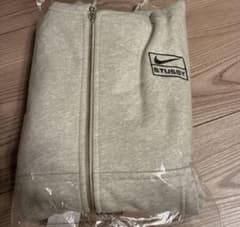 Nike x Stussy ジップアップパーカー　グレー　 Lのサムネイル