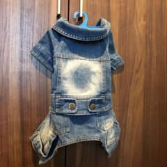 お値下げ デニムオールインワン わんこ服のサムネイル