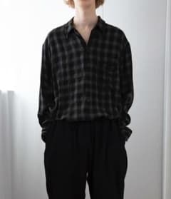 comoli rayon open collar shirt 2のサムネイル