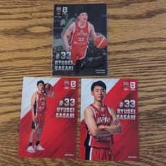 バスケットボール日本代表 佐々木隆成 三遠ネオフェニックス 3枚