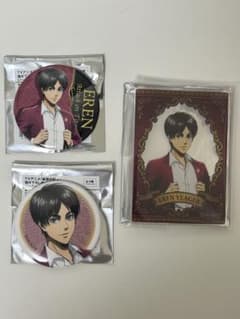 進撃の巨人 ドンキ エレン 缶バッジ2点 アクリルカードのサムネイル