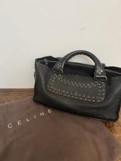 ⭐*︎様 CELINE スタッズ付き ブラックハンドバッグ 値下げ！【人気商品】CELINE ブギーバッグスタッズ付き ブラック