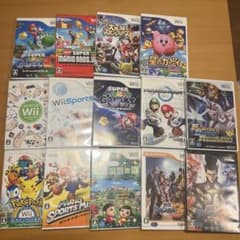 Wii まとめ売りセット　ソフト14本セットのサムネイル