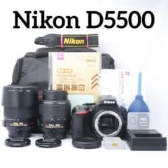 Nikon D5500 手振れ補正Wレンズ スマホ転送OK 動画◎ バッグ付 - メルカリ
