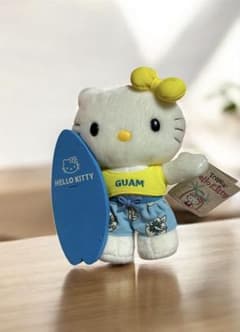 【レア・タグ付き】グアム限定 トロピカル ハローキティ ぬいぐるみ サーフィン レア・タグ付き】グアム限定 トロピカル ハローキティ ぬいぐるみ