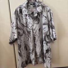 ITEMS URBAN RESEARCH マーブル柄 半袖シャツ L 柄シャツのサムネイル