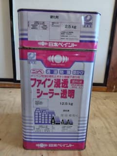 使用しています】 ファイン浸透シーラー透明 15kgセット(約13.5kg 