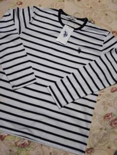 新品未使用 U.S. POLO ASSN. ボーダー 長袖 Tシャツ メンズLLのサムネイル
