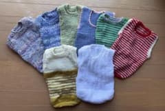 手編みニット犬服 8点セットのサムネイル