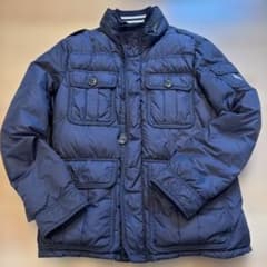 と*ー様 【美品】MONCLER ネイビー ダウンジャケット M65タイプ - メルカリ