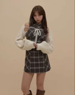 正規品】Mimi check set mini dress andmary - メルカリ