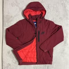 NIKE ダブルジップ 中綿ジャケット ワインレッドのサムネイル