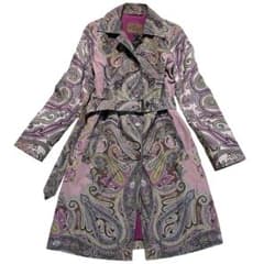 ETRO エトロ ペイズリー柄 トレンチコート 中綿コート 44 - メルカリ
