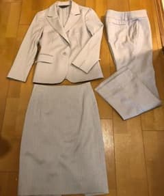 indivi ジャケット スカート パンツ グレーストライプ 36 Sサイズのサムネイル