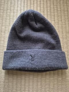 プレイボーイ刺繍 グレー ニット帽のサムネイル