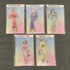 ガールズバンドクライ　ガルクラ　タワレコ　浴衣　アクリルスタンド　全５種セット ガールズバンドクライ ガルクラ タワレコ 浴衣 アクリルスタンド 全5