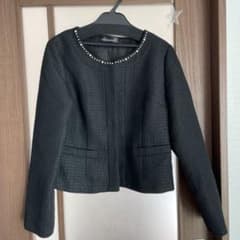 usamomo様専用☆ノーカラージャケット　ツイードのサムネイル
