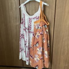 チュニック花柄オレンジと薄ピンクのサムネイル