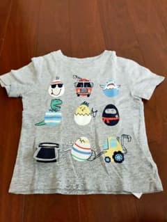 baby GAP 半袖Tシャツ 恐竜・忍者デザイン グレーのサムネイル