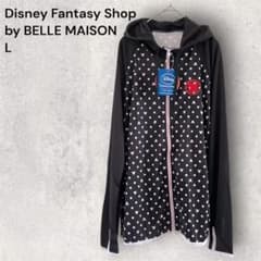 Belle Maison Disney Rash Guard Swimsuit Hoodie Polka Dot Mickey Black L