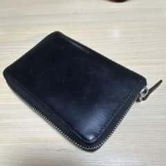 牛革　黒　二つ折り財布のサムネイル
