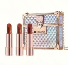 HOMPAR リップスティック 3本セット バッグ型ケース付きのサムネイル