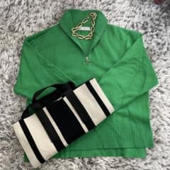 ZARA ハーフジップ　ニットのサムネイル
