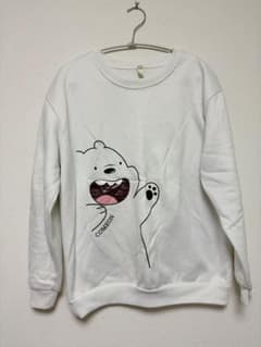 ホワイト クマ イラスト スウェットのサムネイル