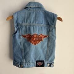 ハーレーダビットソン　デニム　ベスト　子供