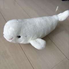 美品　名古屋港水族館シロイルカ　ベルーガぬいぐるみ特賞95センチ 名古屋港水族館 ベルーガ ぬいぐるみ - メルカリ