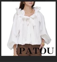 PATOU パトゥ ホワイト ボリュームスリーブ ブラウスのサムネイル