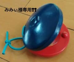 カスタネット 青と赤 木製【ギンポー】のサムネイル