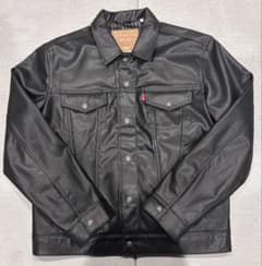 【新品タグ付】リーバイス プレミアム ジャパンリミテッド レザージャケット タブ】リーバイスプレミアム レザートラッカージャケット 3rd 日本限定
