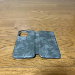 手帳型 iPhoneケース グレー 14 PRO - 3