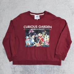 Disney Alice in Wonderland スウェット ボルドー M