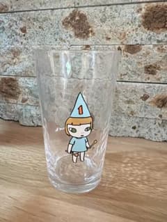 奈良美智　グラス　中(300ml) オンナノコ1のサムネイル